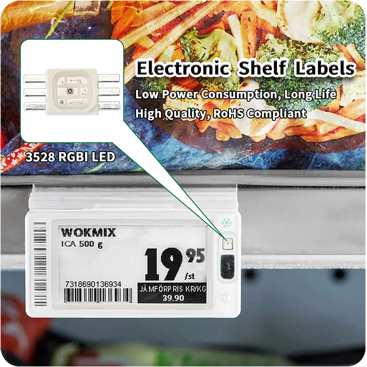 3528 rgbi led for electronic shelf labels
